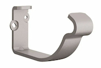 Metal bracket for wall hook, designed for gutter installation. Sturdy and durable support for hanging items.